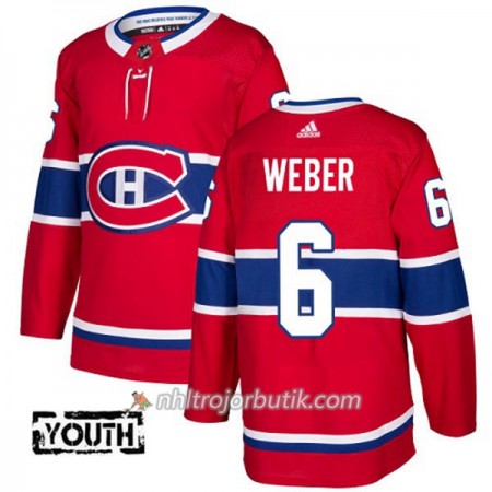 Barn Ishockey Montreal Canadiens Tröja Shea Weber 6 Adidas 2017-2018 Röd Authentic Barn Ishockey Montreal Canadiens Tröja Shea Weber 6 Adidas 2017-2018 Röd Authentic